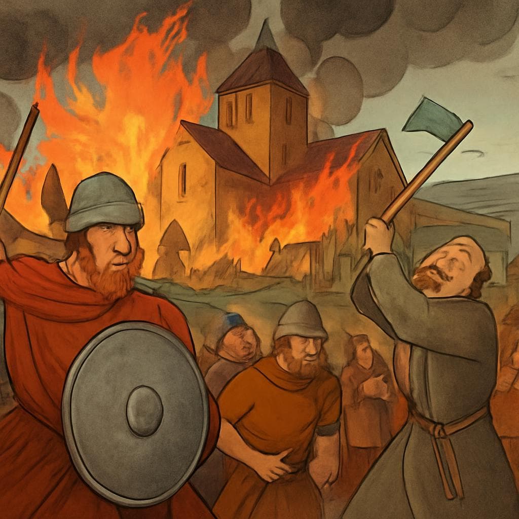 Lindisfarne raid of AD 793 is remembered as the start of the Viking Age mainly because of what?