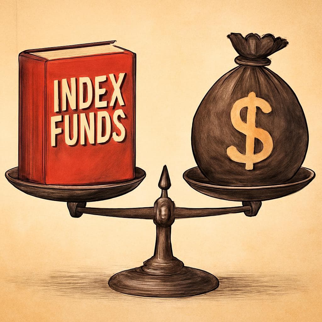 Index funds usually charge higher fees than actively managed funds.