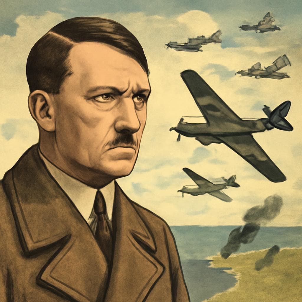 Hitler ordered the Luftwaffe into the Battle of Britain in 1940 mainly to achieve what?