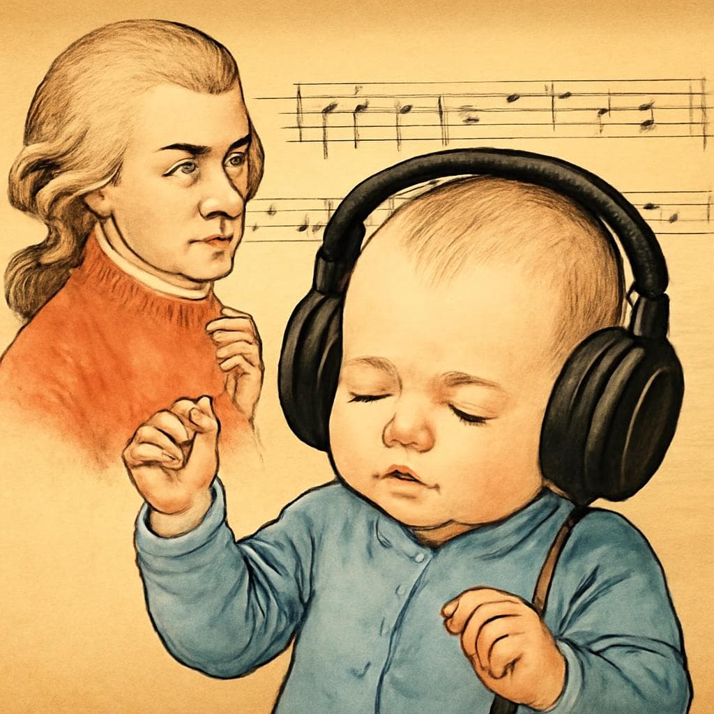 The famous 'Mozart Effect,' claiming classical music makes babies smarter, actually came from a study on...