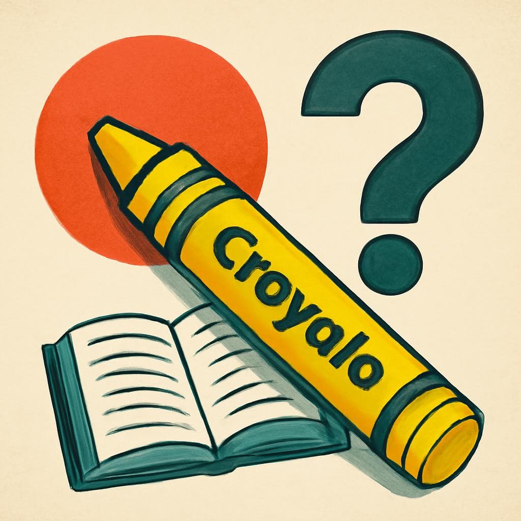Where does the name 'Crayola,' as in the crayons, actually come from?