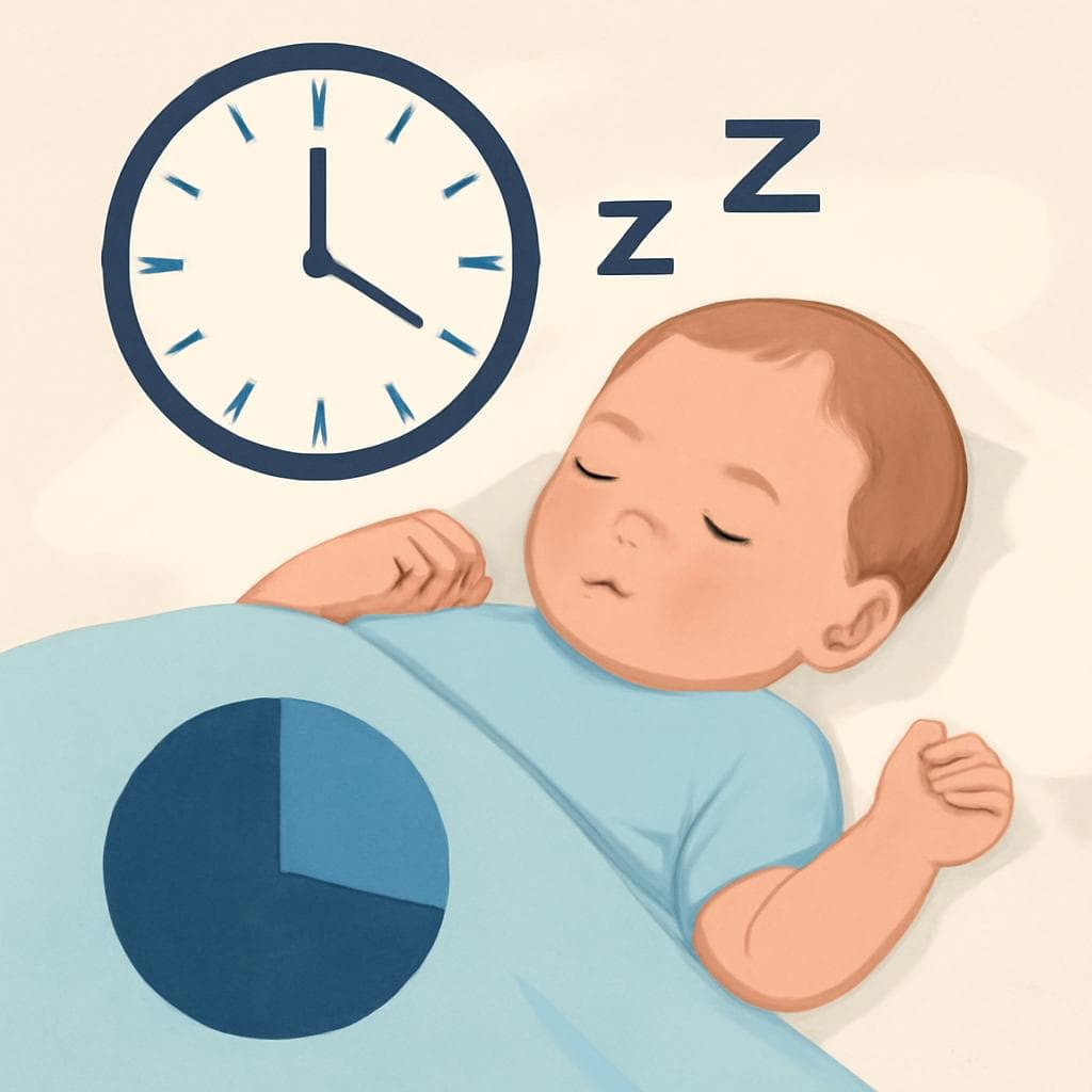 On average, how many hours a day do newborns sleep?